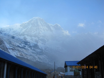 Offbeat, 15 days of trekking to Annapurna base camp.